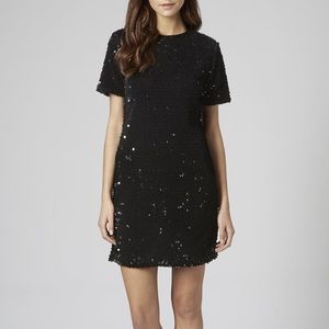 NWT Topshop Velvet Sequin Dress